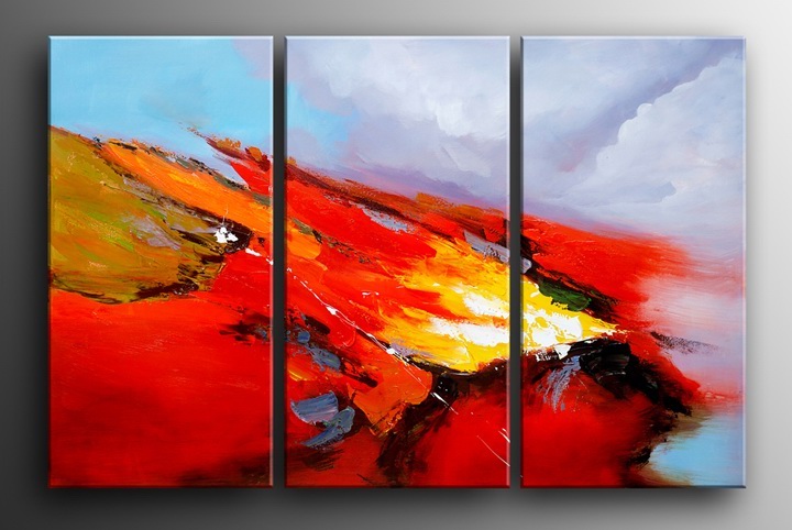 P87 - 60" FRAMED ORIGINAL MODERN ABSTRACT ART OIL PAINTING
