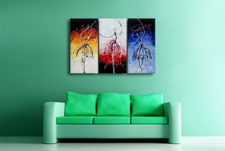 P93 - 60" FRAMED ORIGINAL MODERN ABSTRACT ART OIL PAINTING