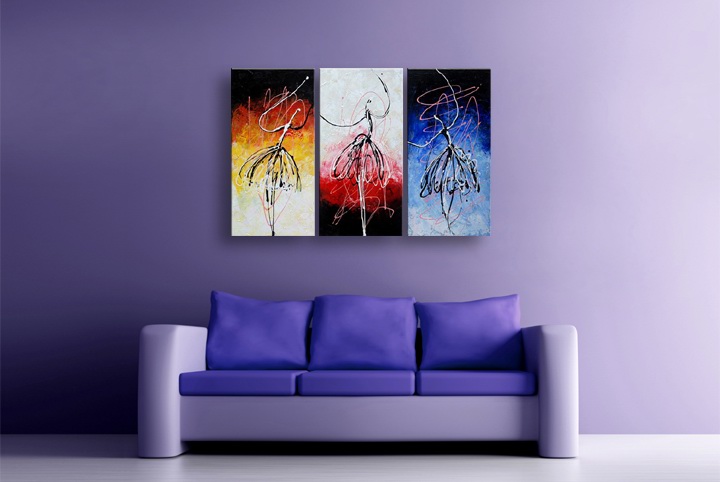 P93 - 60" FRAMED ORIGINAL MODERN ABSTRACT ART OIL PAINTING