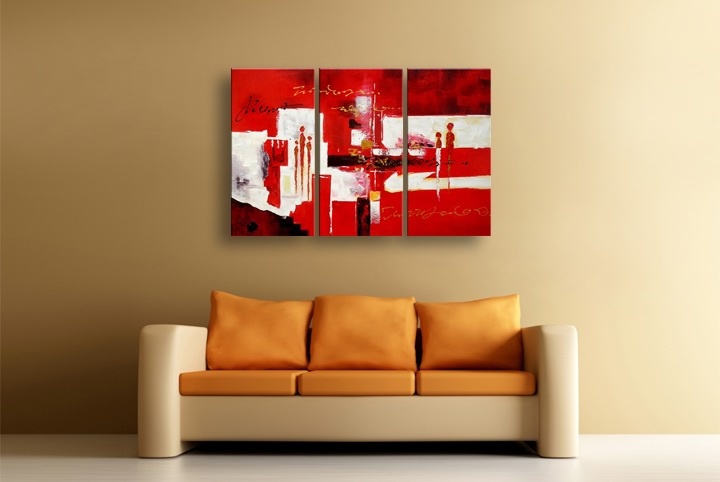 P94 - 60" FRAMED ORIGINAL MODERN ABSTRACT ART OIL PAINTING