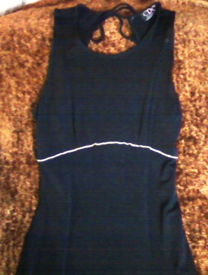 CDC Evening (Caren Desiree Company) Black Empire Waist Long Evening Dress (Size 10)