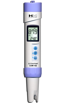 COM-100: Waterproof EC / TDS / Temp Combo Meter