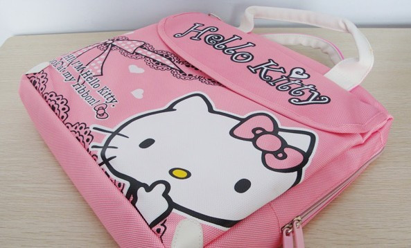 Kitty 14inches Fashioned Pink Laptop Sleeve