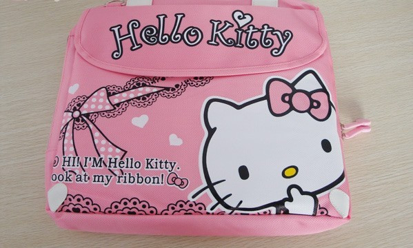 Kitty 14inches Fashioned Pink Laptop Sleeve