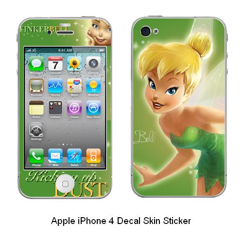 tii4a Tinkerbell Apple iPhone Decal Skin Sticker #1