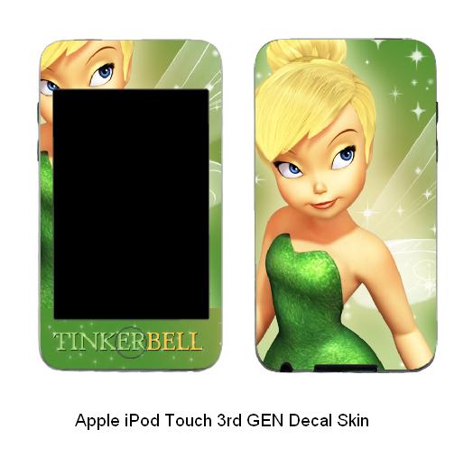 tiit1 Tinkerbell Apple iPod Touch 1st 2nd 3rd Gen Decal Skin Sticker #1