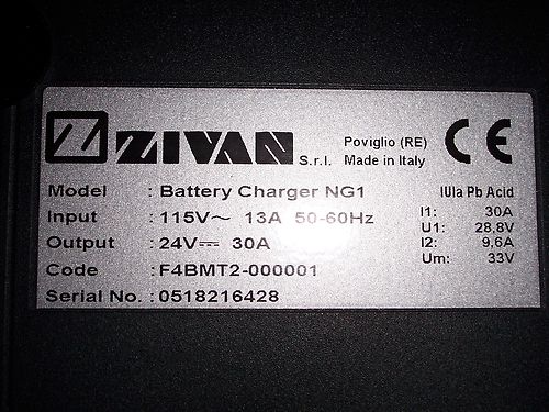 Zivan NG1 24v 30amp Battery Charger