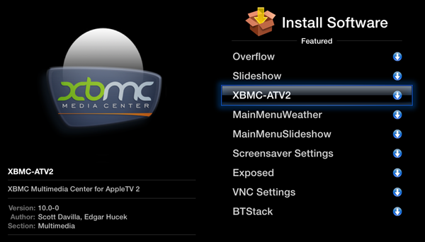 xbmc apple tv 2 install How to install XBMC on Apple TV 2