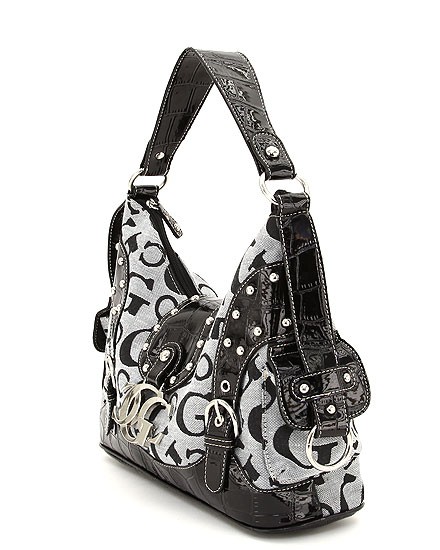 SIGNATURE JACQUARD GRAY/BLACK SIDE VIE, SIDE VIEW