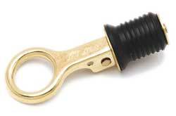 brass snap drain plug, 1", brass - seasense