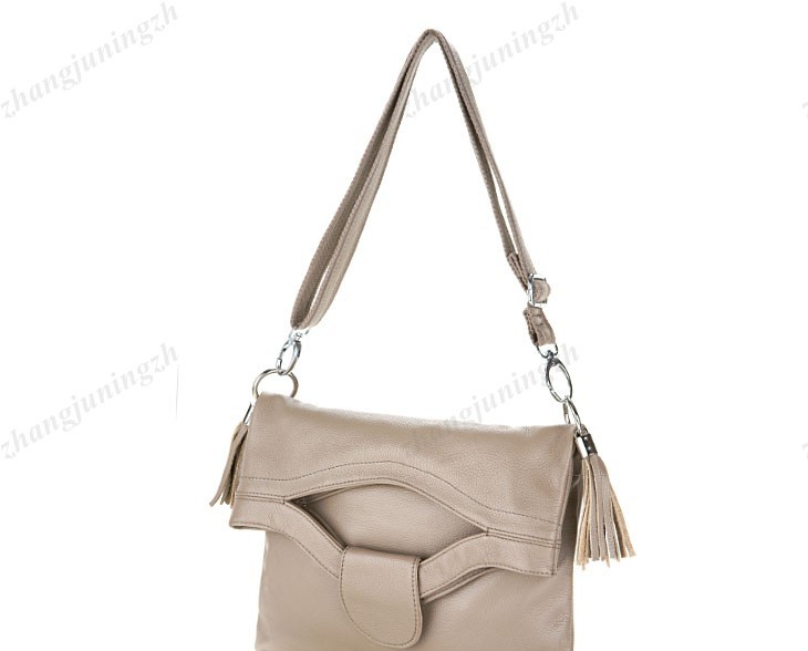 Real Genuine Leather Purse Shoulder Messenger Hand Bag Large Tote Hobo Tassel