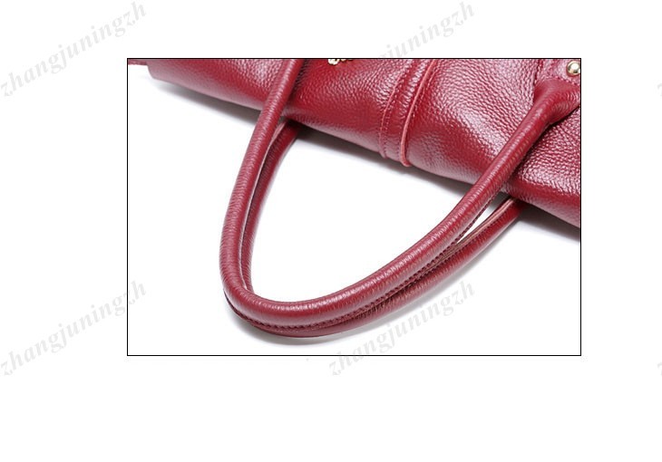 Real Genuine Leather Purse Satchel Shoulder Bag Handbag Tote Tassel Chain Women