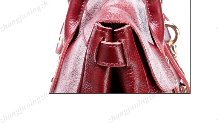 Real Genuine Leather Purse Satchel Shoulder Bag Handbag Tote Tassel Chain Women