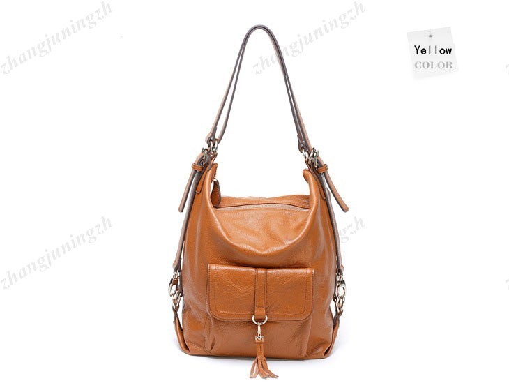 Genuine Leather Backpack Purse Shoulder Messenger Sling Hand Bag Hobo 3Way Women