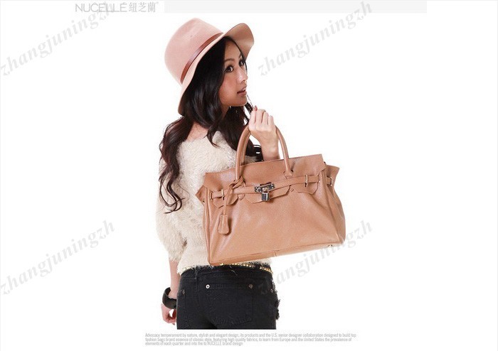 Real Genuine Leather Purse Shoulder Bag Handbag Tote Briefcase Lock Women Office