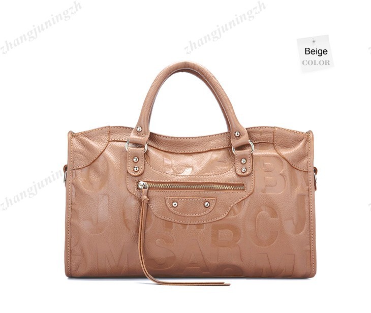 Real Genuine Leather Purse Satchel Shoulder Hand Bag Tote Letters Fashion Women