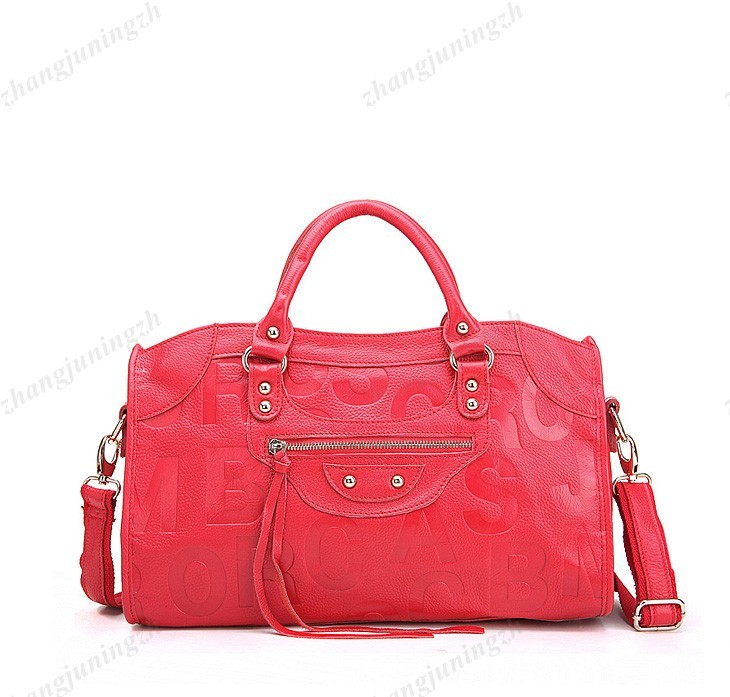 Real Genuine Leather Purse Satchel Shoulder Hand Bag Tote Letters Fashion Women