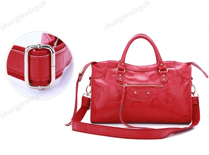 Real Genuine Leather Purse Satchel Shoulder Hand Bag Tote Letters Fashion Women