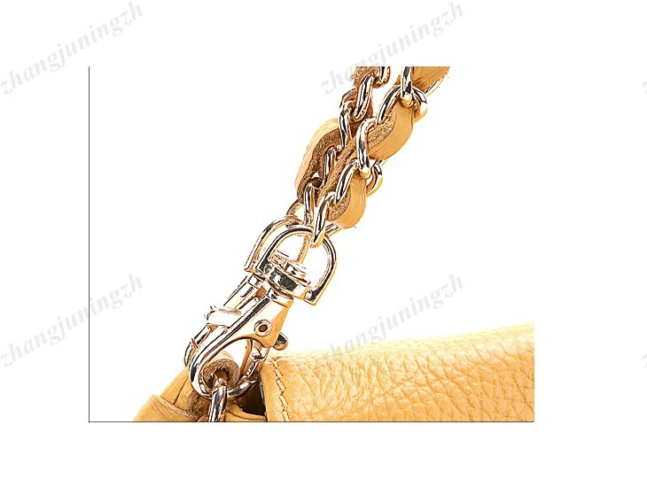 Genuine Leather Purse Shoulder Baguette Hand Bag Clutch Pouchette Chain Tassel