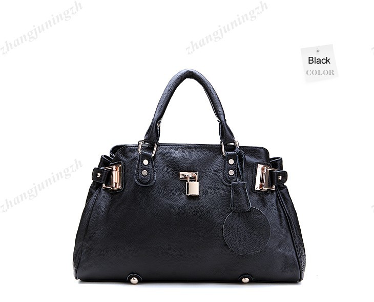 Real Genuine Leather Purse Satchel Shoulder Hand Bag Tote Lock Fashion Women New