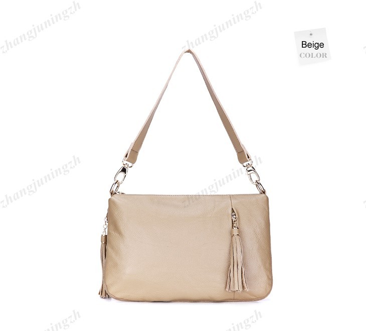 Real Genuine Leather Purse Shoulder Messenger Hand Bag Tassel Women Fashion New 