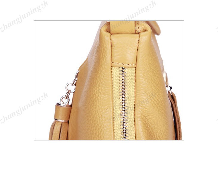 Real Genuine Leather Purse Shoulder Messenger Hand Bag Tassel Women Fashion New 