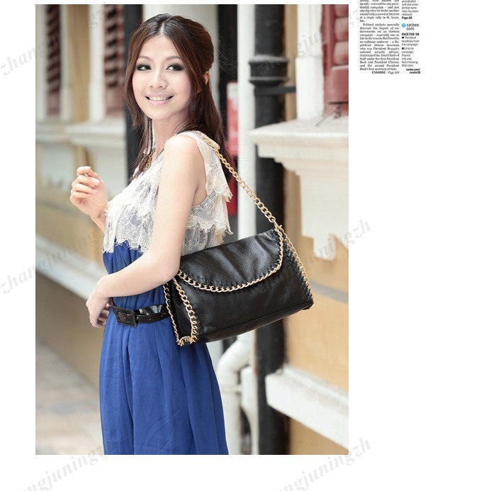 Real Genuine Leather Purse Shoulder Bag Handbag Tote Satchel Chain Women Fashion