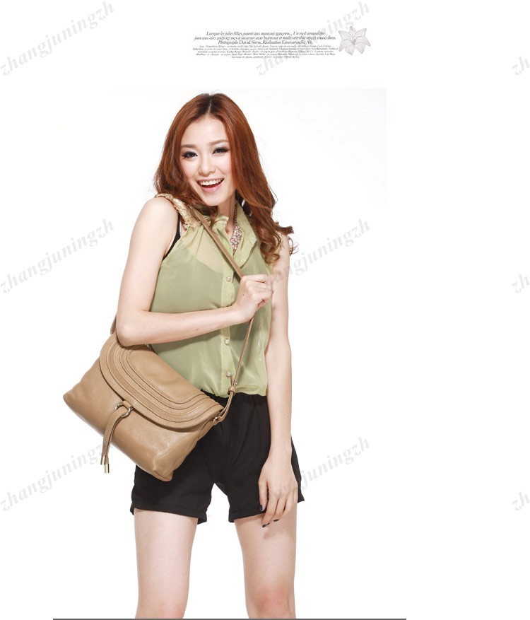 Real Genuine Leather Purse Shoulder Bag Cross Body Messenger Sling Women Fashion