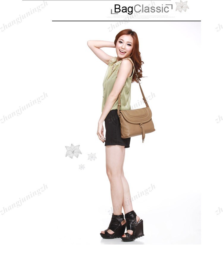 Real Genuine Leather Purse Shoulder Bag Cross Body Messenger Sling Women Fashion