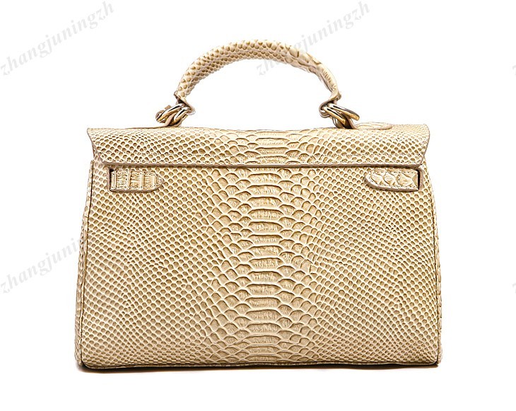 Real Genuine Leather Satchel Shoulder Hand Bag Tote Briefcase Snakeskin Lock New