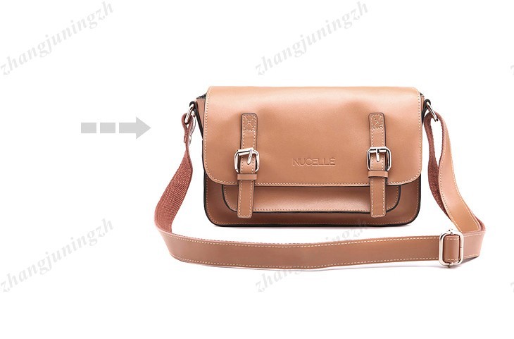 Real Genuine Leather Purse Messenger Crossbody Shoulder Bag Baguette Popular New