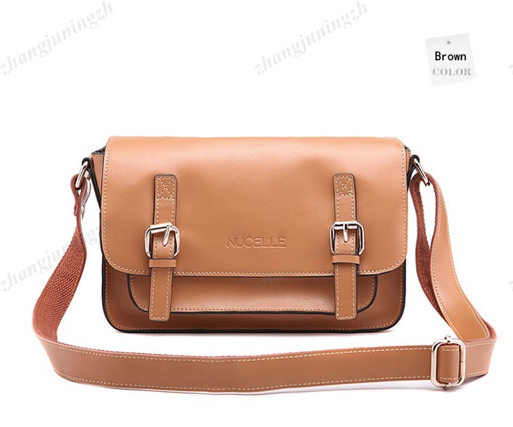 Real Genuine Leather Purse Messenger Crossbody Shoulder Bag Baguette Popular New