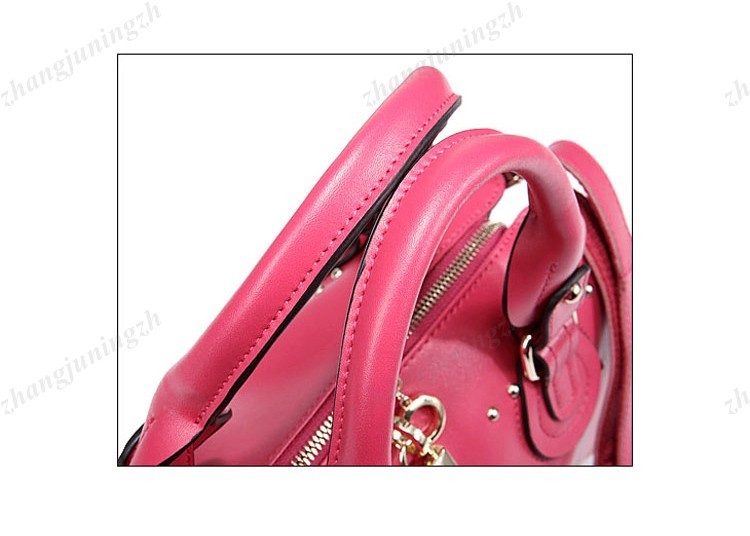 Real Genuine Leather Purse Shoulder Bag Handbag Lock Rivet Box Fashion Women New