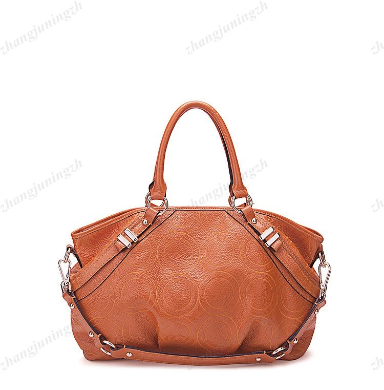 Real Genuine Leather Purse Shoulder Hand Bag Large Tote Satchel Fold Fashion New