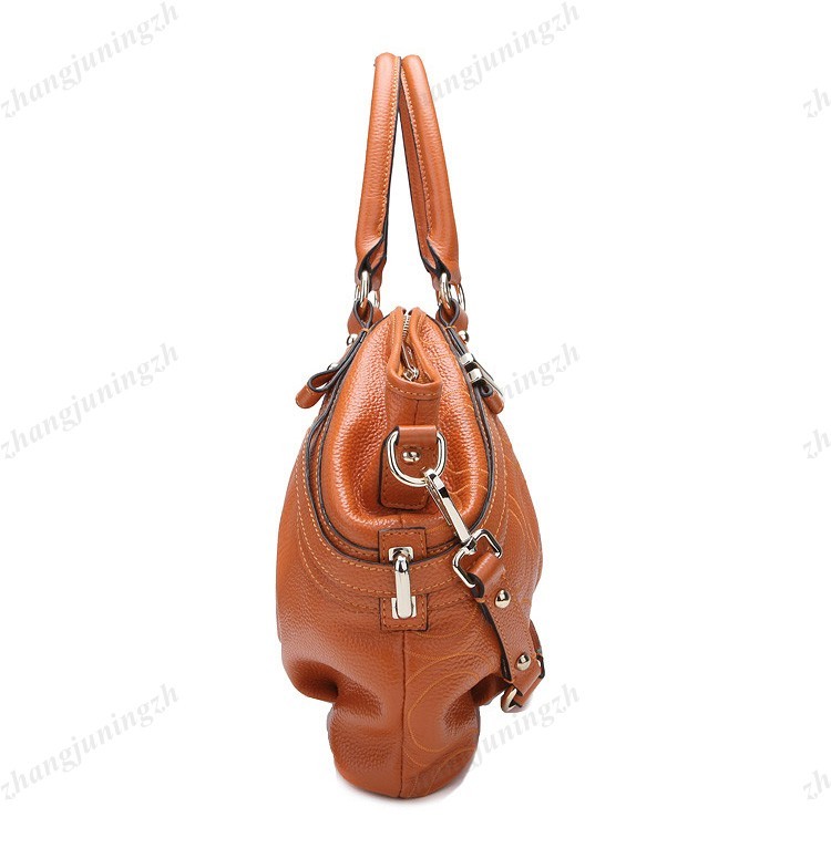 Real Genuine Leather Purse Shoulder Hand Bag Large Tote Satchel Fold Fashion New