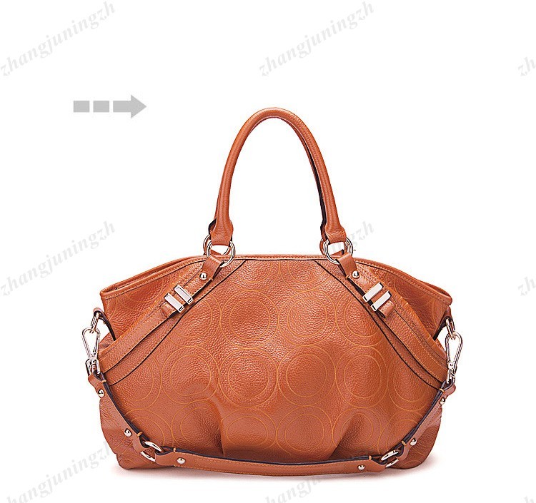 Real Genuine Leather Purse Shoulder Hand Bag Large Tote Satchel Fold Fashion New