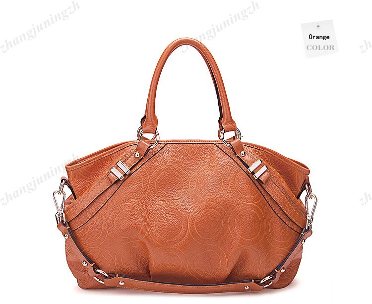 Real Genuine Leather Purse Shoulder Hand Bag Large Tote Satchel Fold Fashion New