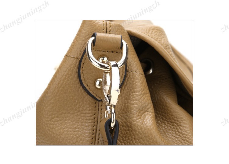 Real Genuine Leather Purse Shoulder Organizer Bag Messenger Bucket Drawstring