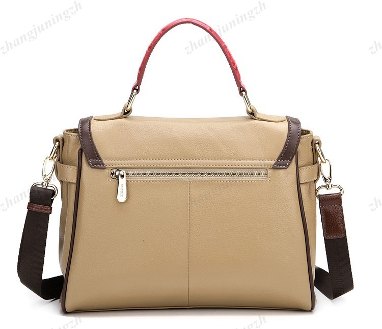 Real Genuine Leather Purse Satchel Shoulder Bag Handbag Vintage Tote Lock Women