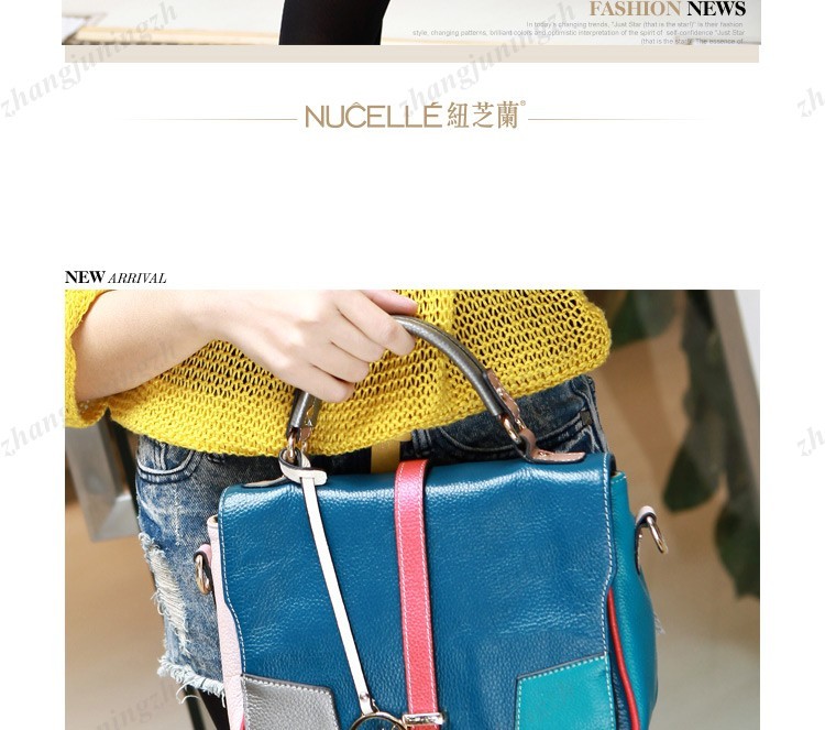 Real Genuine Leather Purse Satchel Shoulder Bag Handbag Messenger Cross Body Colorful Multi Colors Women