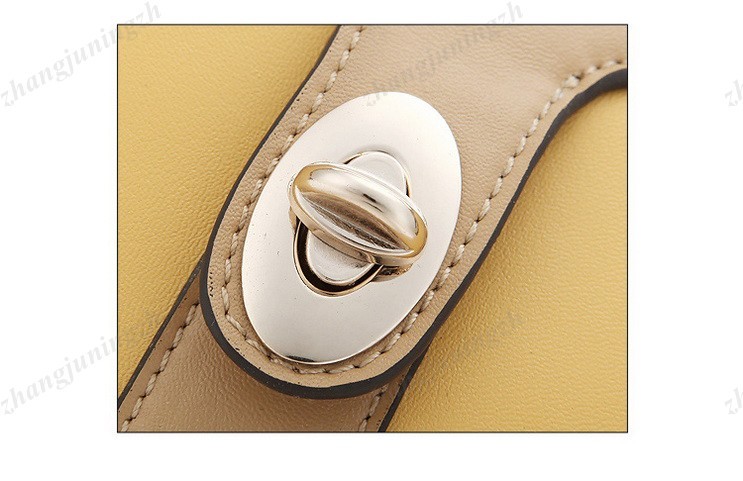 Real Genuine Leather Purse Shoulder Bag Handbag Satchel Tote Bowling Style Lock Fashion Women