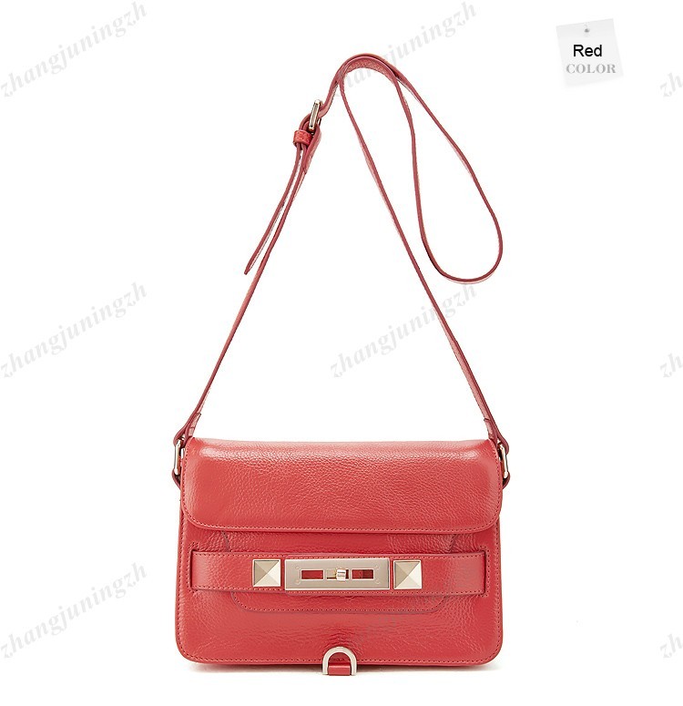 Real Genuine Leather Purse Shoulder Bag Messenger Sling Cross Body Flaps Lock Fashion Women Girl