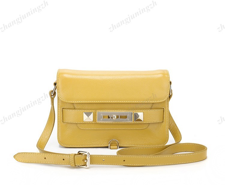 Real Genuine Leather Purse Shoulder Bag Messenger Sling Cross Body Flaps Lock Fashion Women Girl