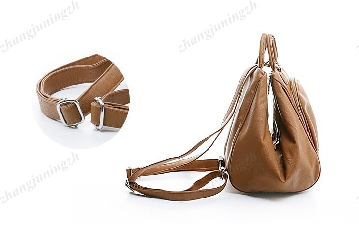 Faux Leather Purse Shoulder Hand Bag Backpack Rucksack School Tassel Women 3Way