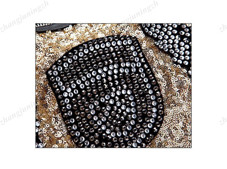 Faux Leather Rhinestone Sequins Paillette Bling Purse Satchel Shoulder Hand Bag