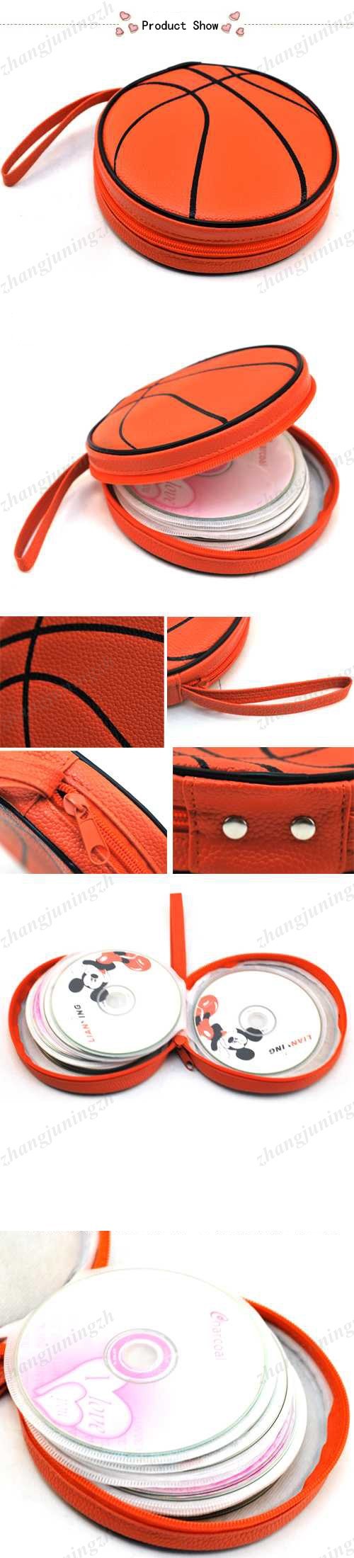 Orange Basketball Case Logic 24 Capacity CD/DVD Organizer Wristlet Wallet Pouch