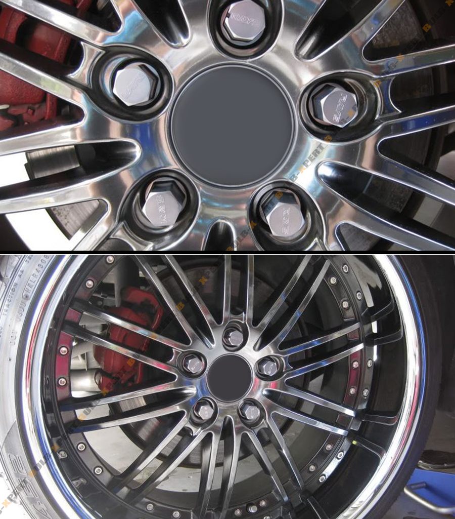 HONDA ACCORD PRELUDE S2000 GUNMETAL CLOSED END WHEEL LUG NUTS WITH