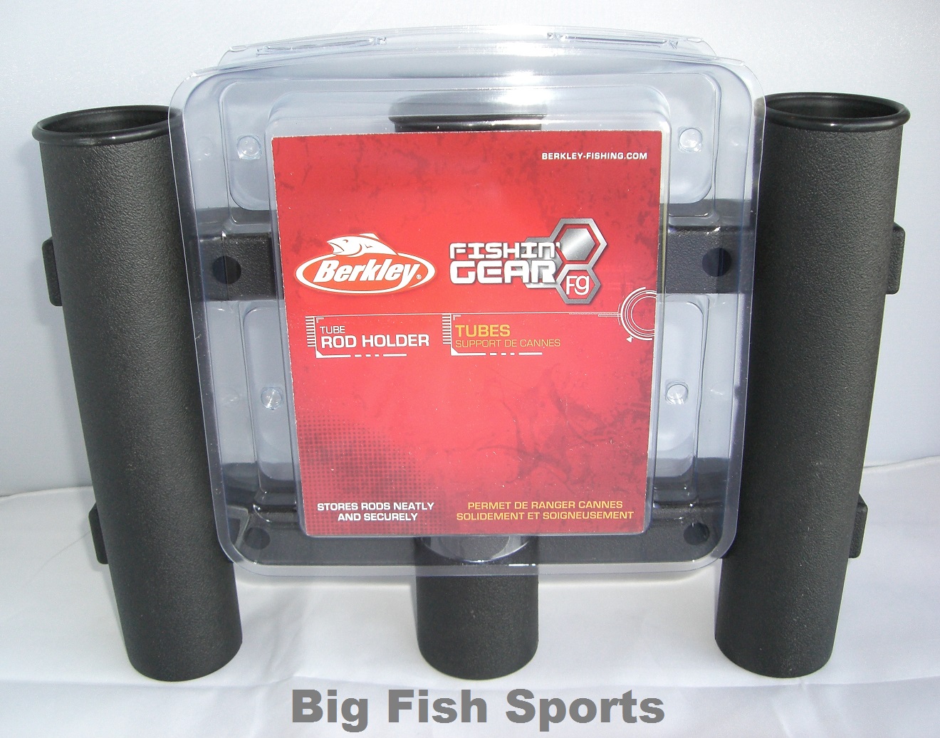 BERKLEY TUBE ROD RACK Fishing Rod Holder NEW! #TR1B HOLDS 3 RODS! Black ...