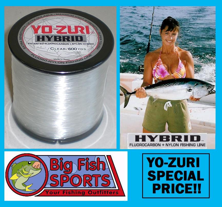 YOZURI HYBRID Fluorocarbon Fishing Line 600yd CLEAR eBay