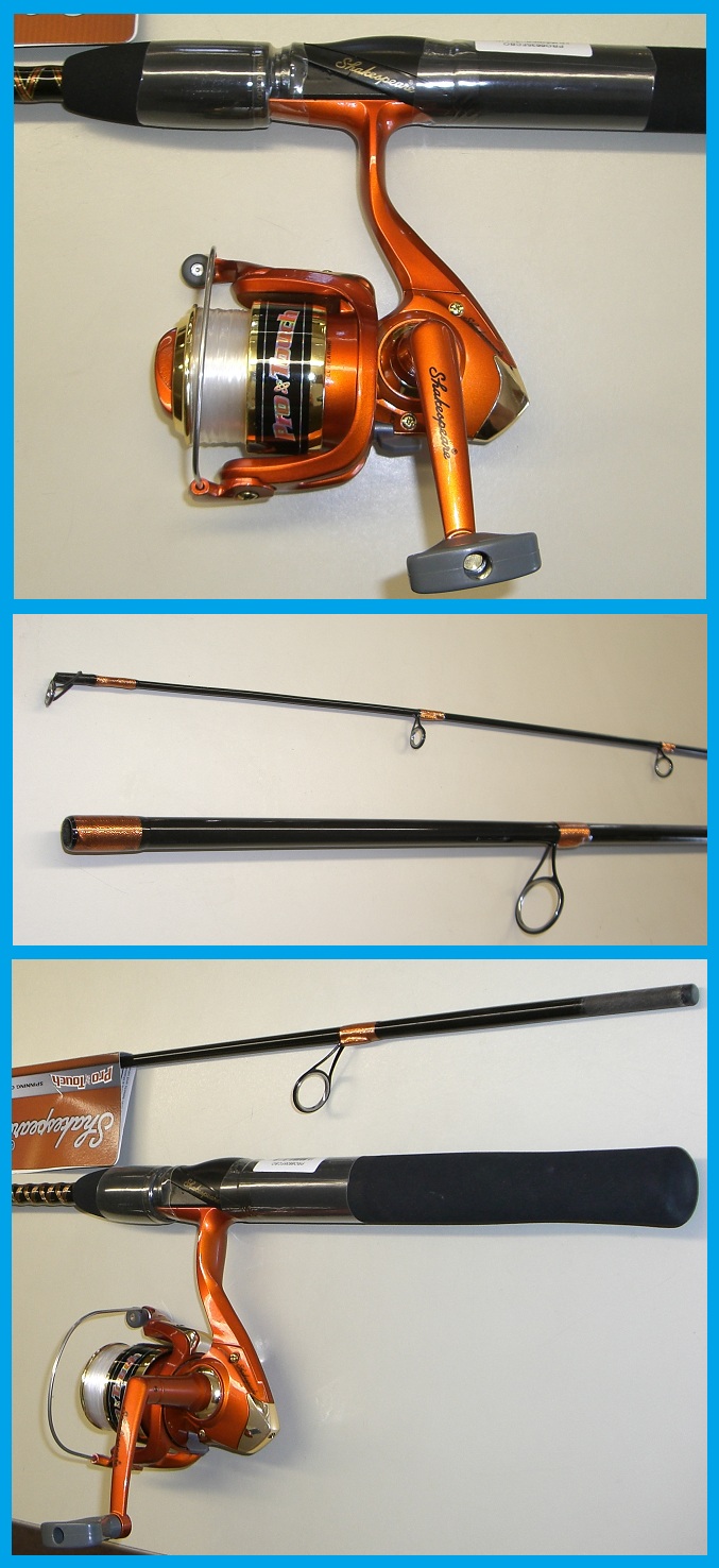 SHAKESPEARE PRO TOUCH 7' Fishing Spinning COMBINATION NEW! ROD AND REEL